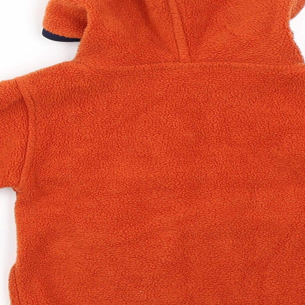 ADISPORT Boys Orange  Fleece Pullover Jumper Size 6-9 Months