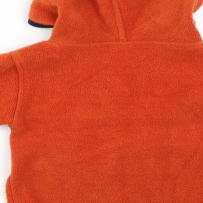 ADISPORT Boys Orange  Fleece Pullover Jumper Size 6-9 Months