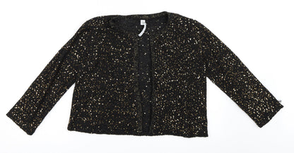 note Womens Black   Cardigan Jumper Size 16