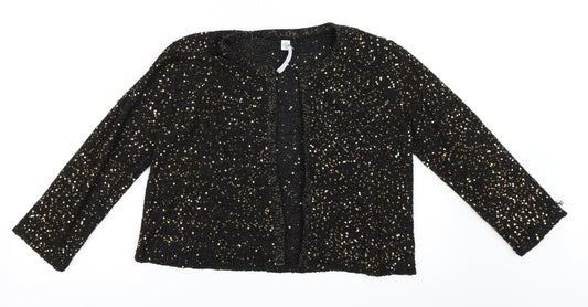 note Womens Black   Cardigan Jumper Size 16