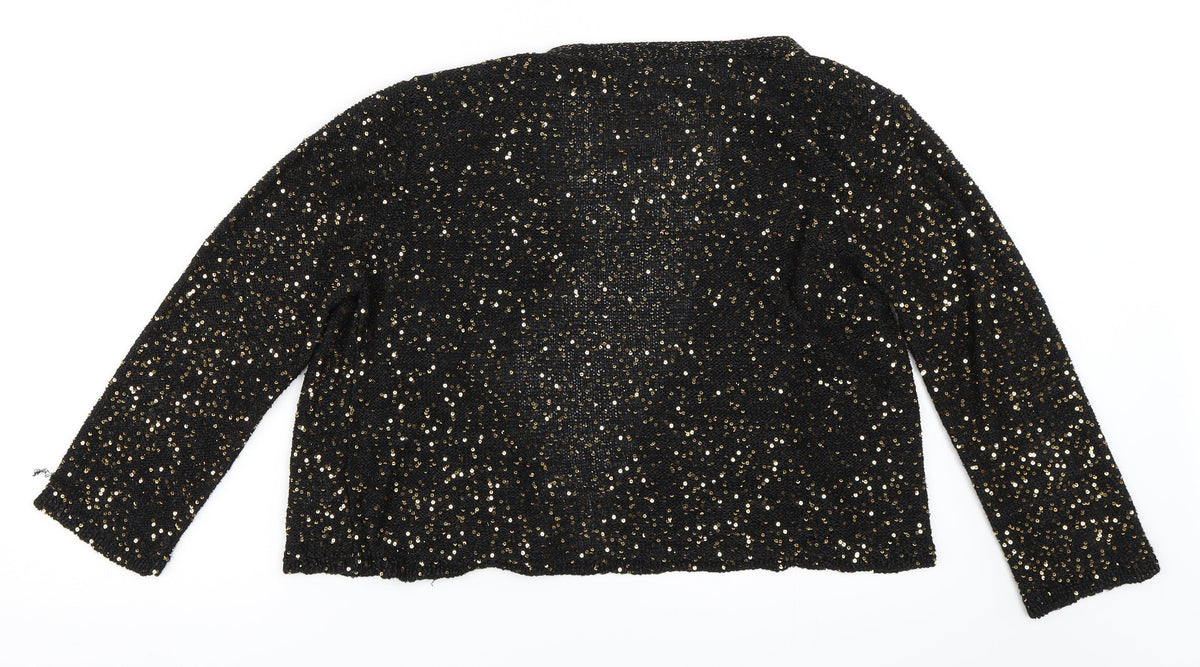 note Womens Black   Cardigan Jumper Size 16