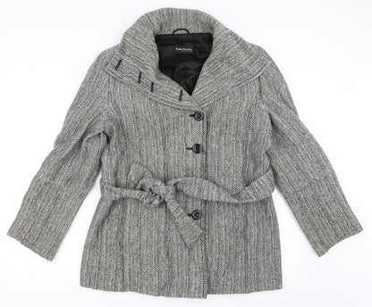 Womens UK Size 14 Betty Barclay Grey Overcoat