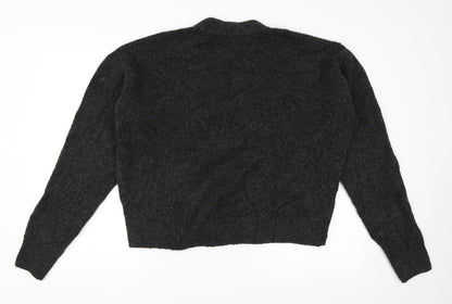 H&M Womens Grey   Pullover Jumper Size S