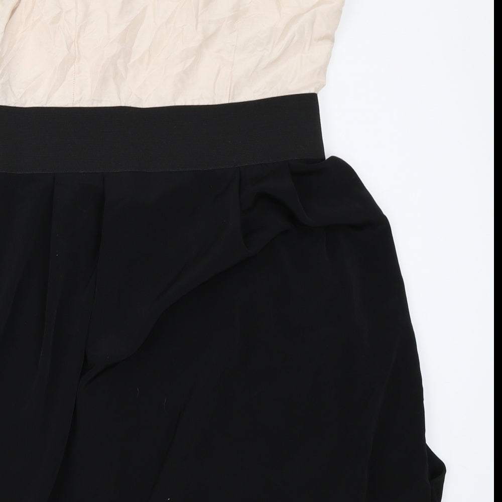 H&M Womens Black   Skater Dress  Size 40