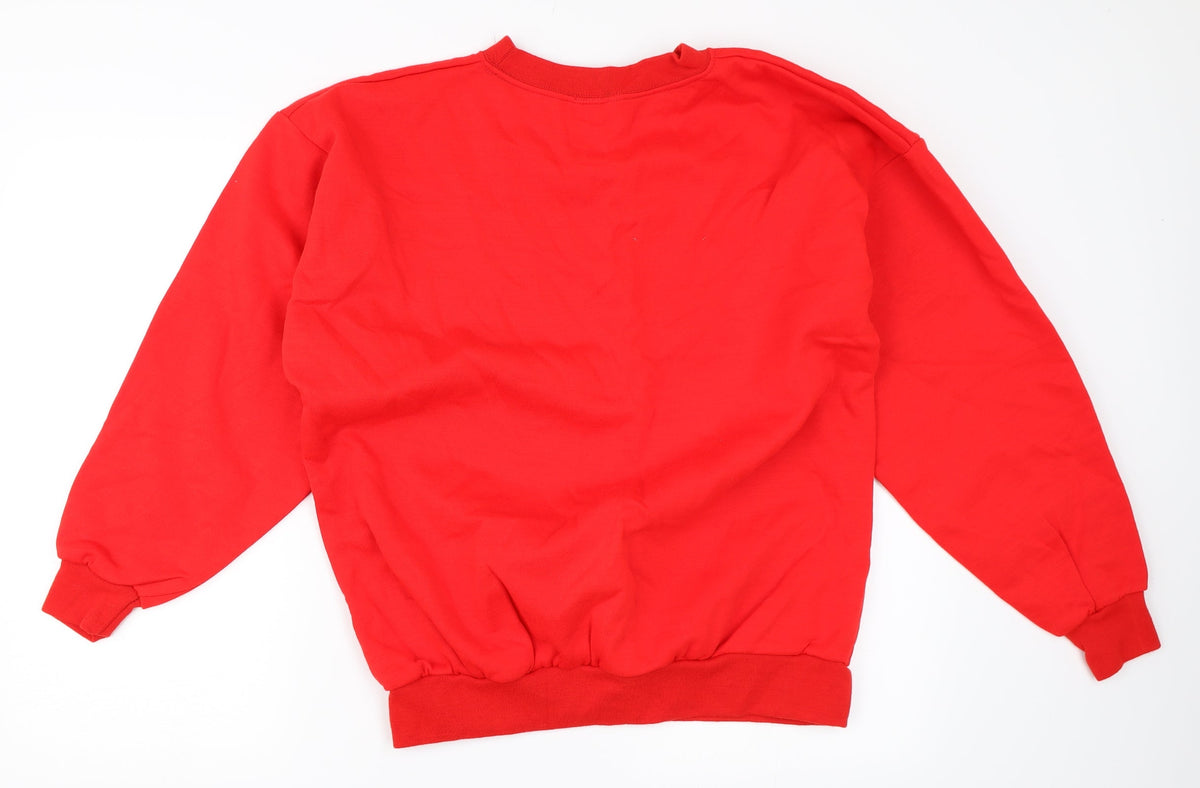 Nelson Ashby Mens Red   Pullover Sweatshirt Size M