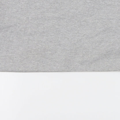 Boohoo Womens Grey  Jersey Pullover Sweatshirt Size M