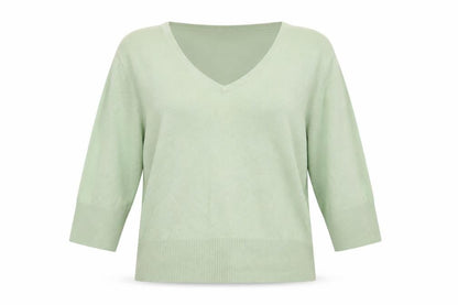 M&Co Womens Green  Knit Pullover Jumper Size XL
