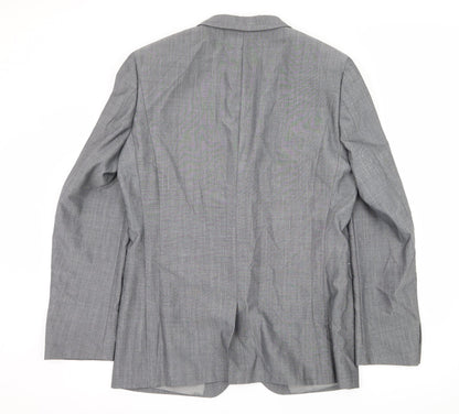 Mens UK Size L Preworn Regular Grey Suit Jacket