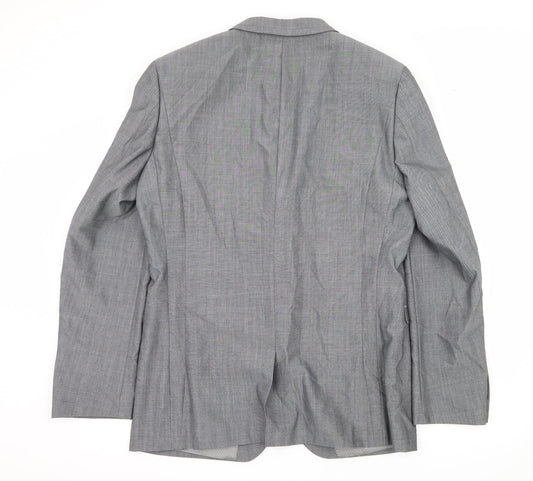 Mens UK Size L Preworn Regular Grey Suit Jacket