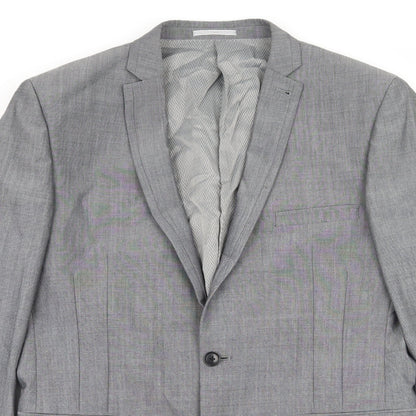 Mens UK Size L Preworn Regular Grey Suit Jacket