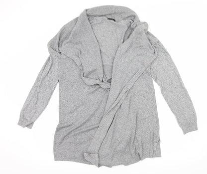 F&F Womens Grey  Knit Cardigan Jumper Size 12