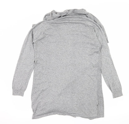 F&F Womens Grey  Knit Cardigan Jumper Size 12