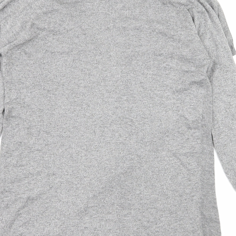 F&F Womens Grey  Knit Cardigan Jumper Size 12