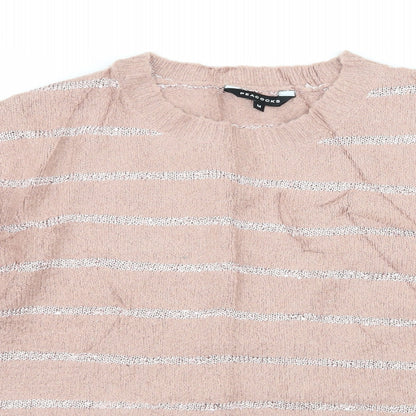 Peacocks Womens Pink  Knit Pullover Jumper Size M