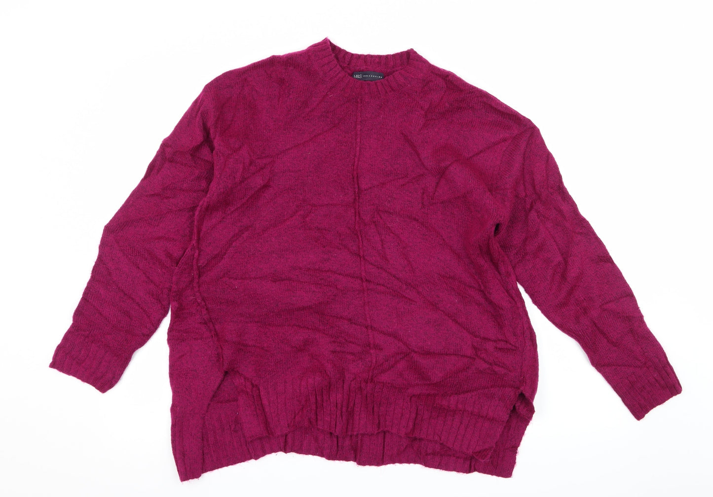 Marks and Spencer Womens Purple  Knit Pullover Jumper Size M