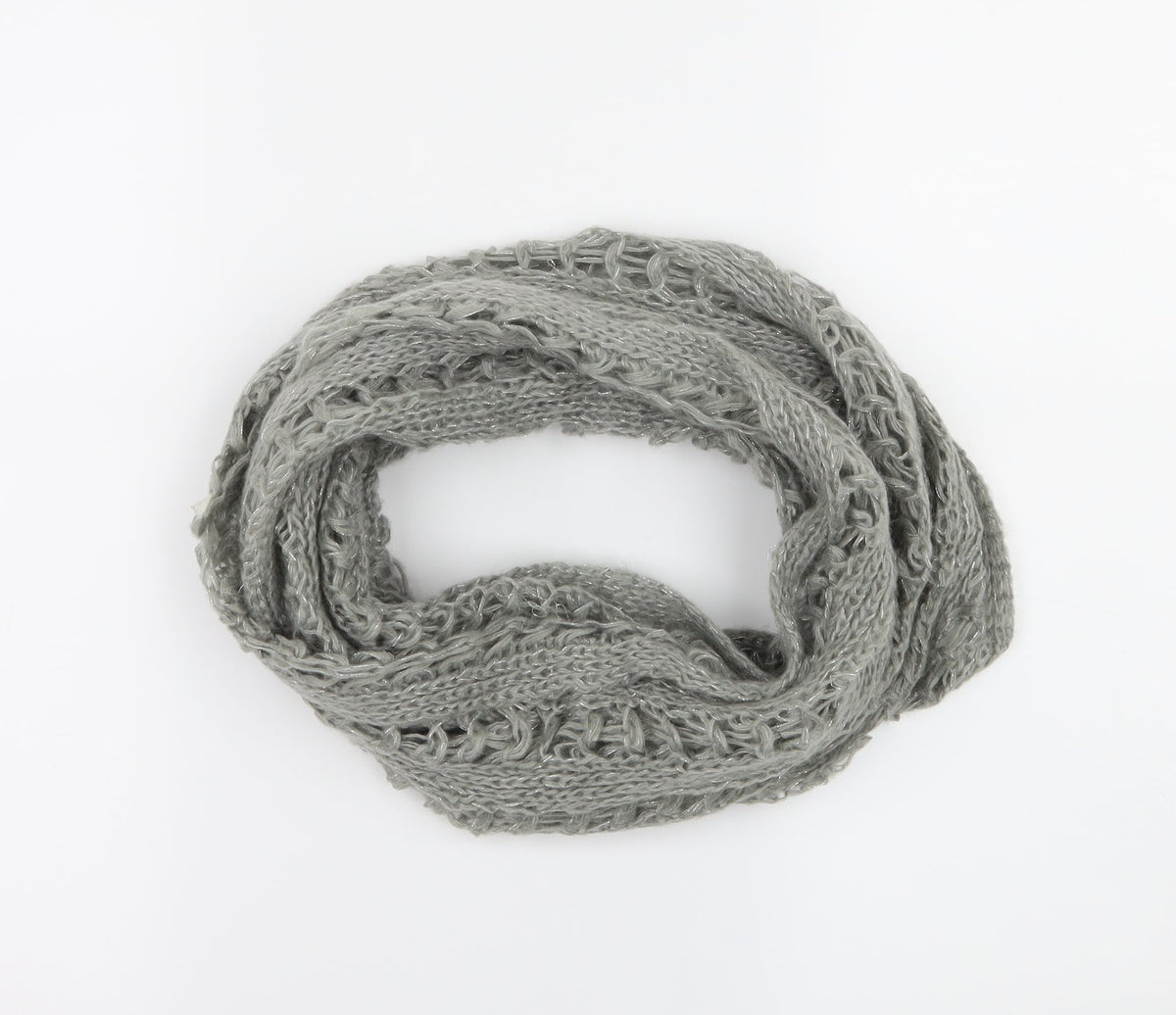 Preworn Womens Grey  Knit  Scarf