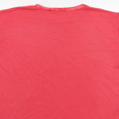Carolyn Taylor Womens Pink   Basic T-Shirt Size M