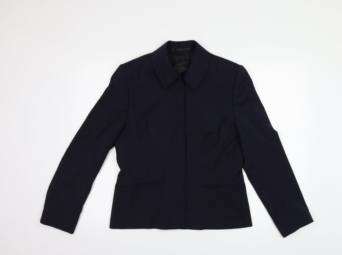 Womens UK Size 10 Wardrobes Regular Blue Suit Top