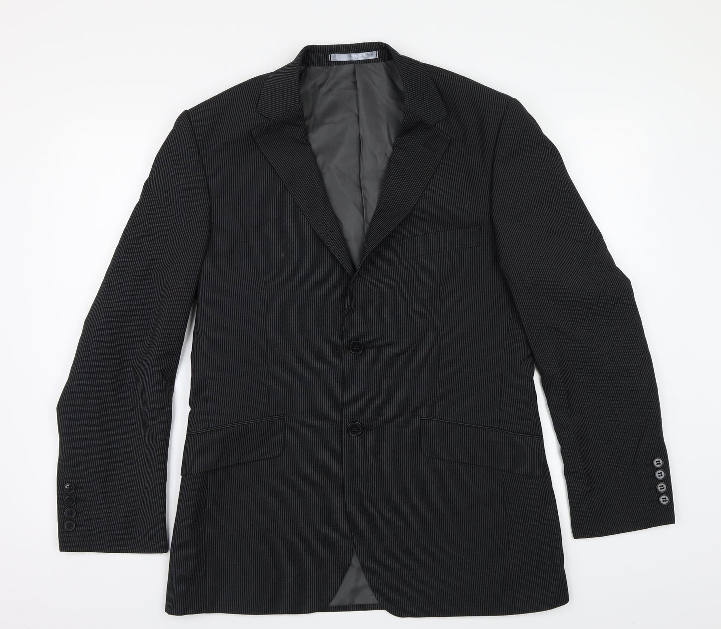 Mens UK Size 38 Burton Regular Black Suit Jacket