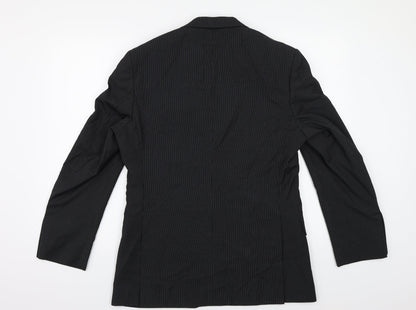Mens UK Size 38 Burton Regular Black Suit Jacket