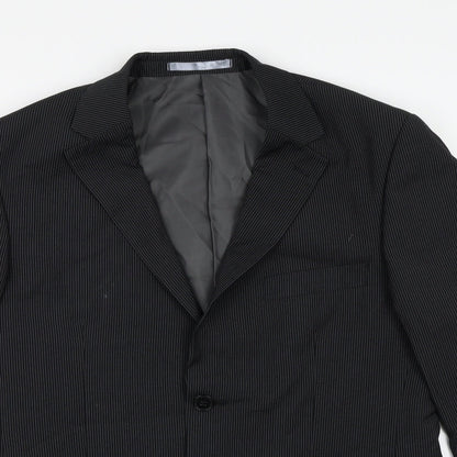 Mens UK Size 38 Burton Regular Black Suit Jacket