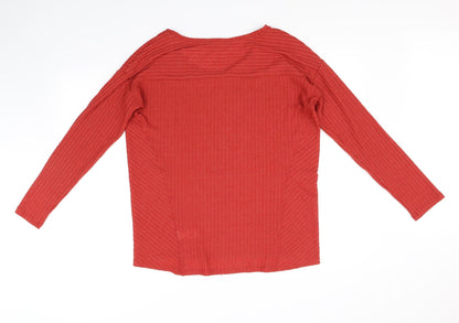 Next Womens Orange   Pullover Jumper Size 14