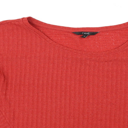 Next Womens Orange   Pullover Jumper Size 14
