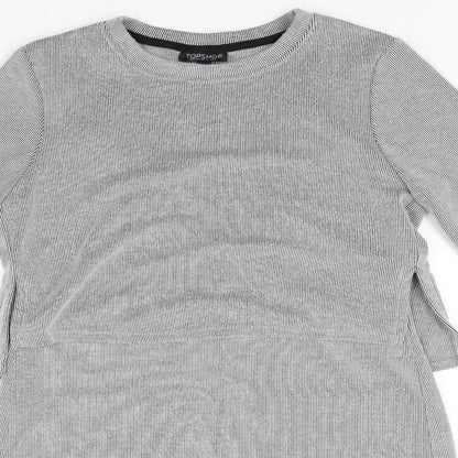 Topshop Womens White   Fit & Flare  Size 8