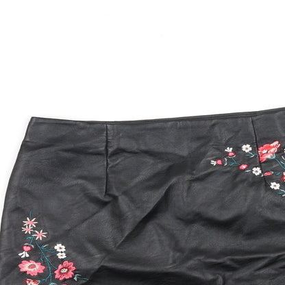 Papaya Womens Black   Flare Skirt Size 10