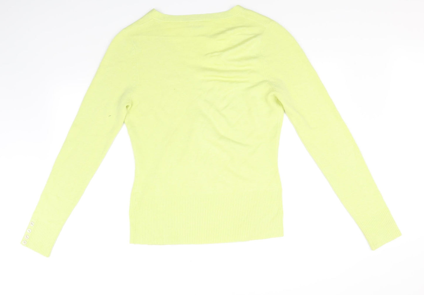Womens UK Size 12 Wallis Yellow Basic Blouse