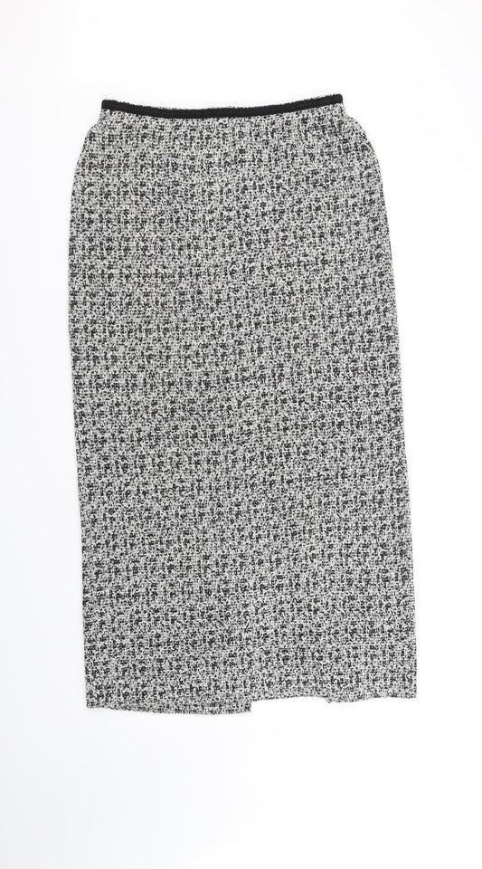 M&S Collection Womens Grey   Flare Skirt Size 12