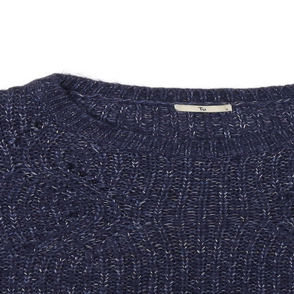 TU Womens Blue   Basic Blouse Size 16