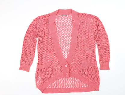 South Womens Pink   Cardigan Jumper Size 14