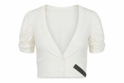 E-vie Womens White   Cardigan Jumper Size 14