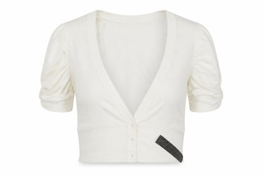 E-vie Womens White   Cardigan Jumper Size 14