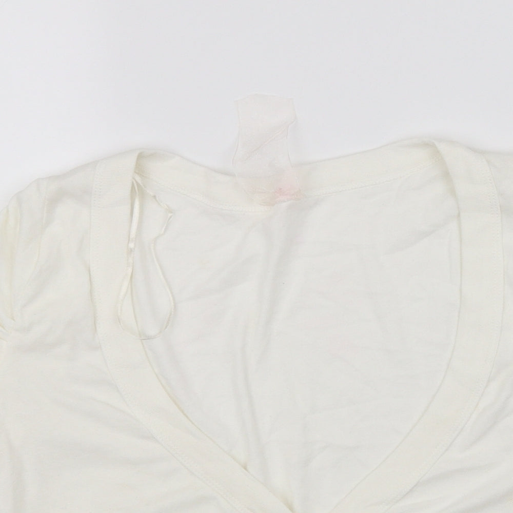E-vie Womens White   Cardigan Jumper Size 14