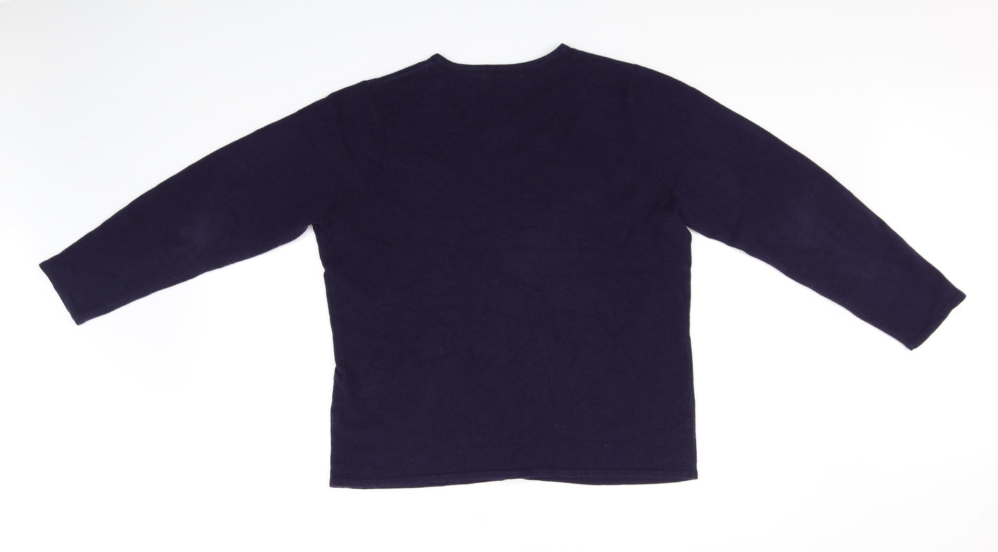 Bonmarche Womens Blue   Cardigan Jumper Size M