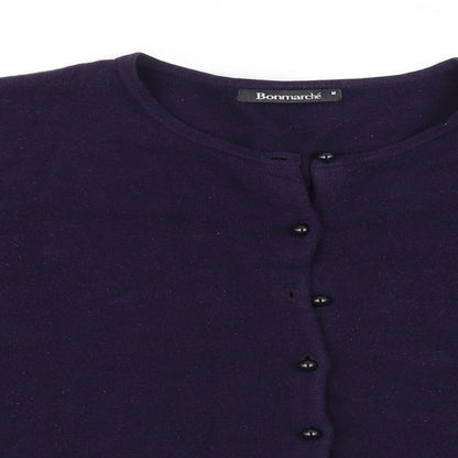 Bonmarche Womens Blue   Cardigan Jumper Size M
