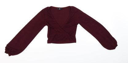 Womens UK Size 8 Missguided Pink Basic Blouse