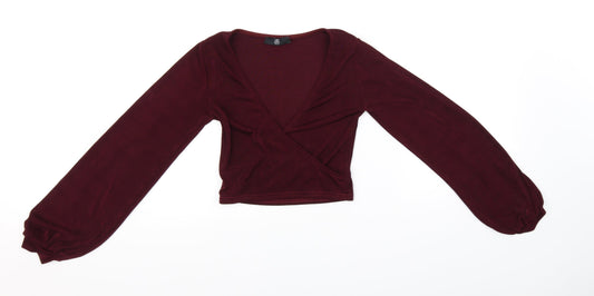 Womens UK Size 8 Missguided Pink Basic Blouse