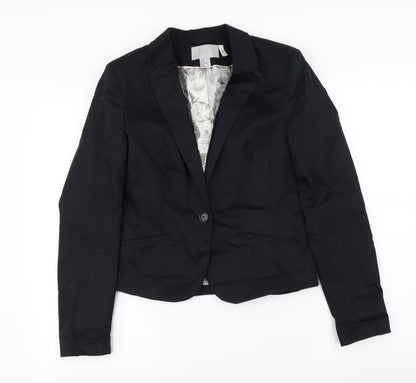 H&M Womens Black   Jacket Blazer Size 8
