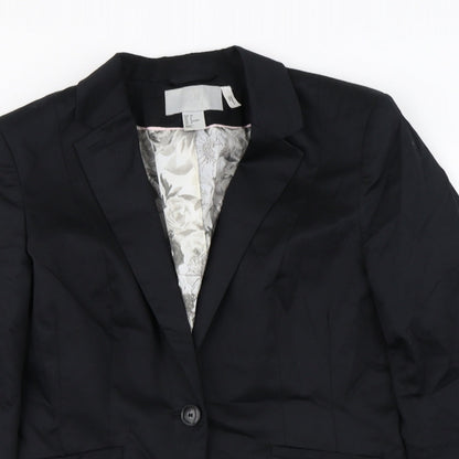 H&M Womens Black   Jacket Blazer Size 8