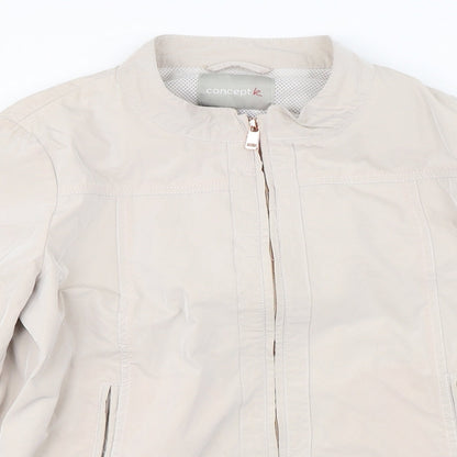 Concept K  Womens Beige   Jacket Coat Size 14