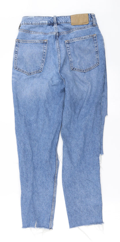 H&M Womens Blue   Straight Jeans Size 8 L25 in