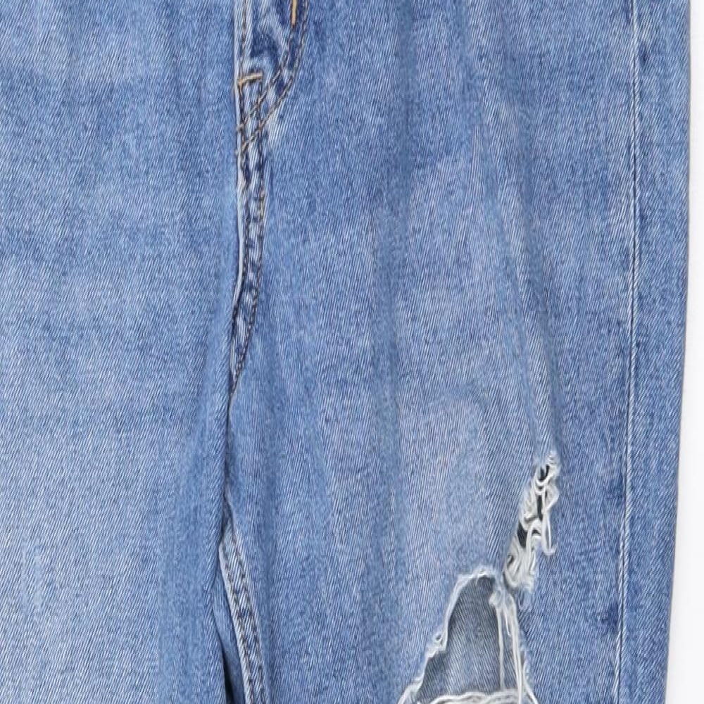 H&M Womens Blue   Straight Jeans Size 8 L25 in