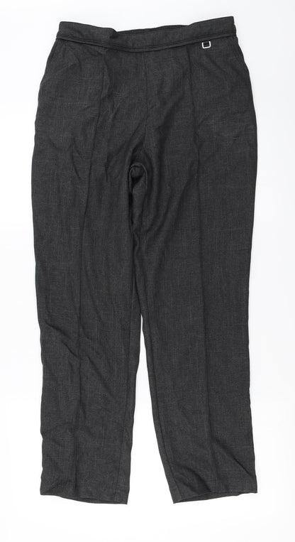 Womens UK Size 12 Marks and Spencer Regular Fit  Grey Trousers