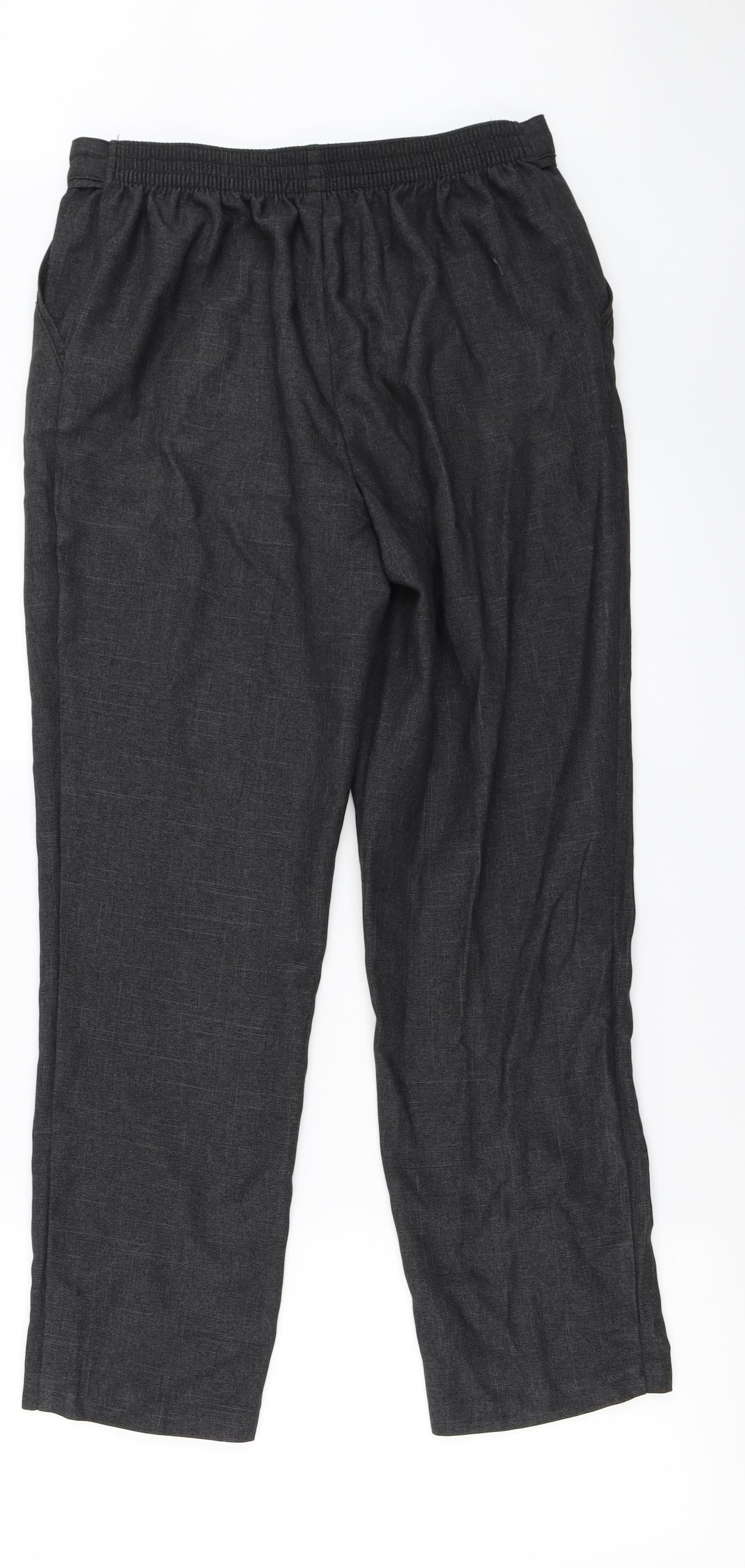 Womens UK Size 12 Marks and Spencer Regular Fit  Grey Trousers