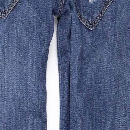 Zara Womens Blue   Straight Jeans Size 28 in L24 in