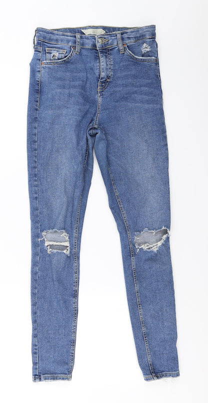 Topshop Womens Blue   Skinny Jeans Size 28 in L31.5 in