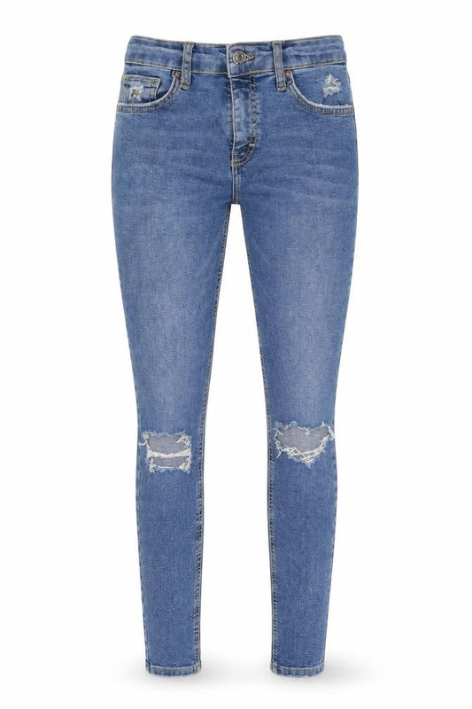Womens UK Size 28 in Topshop Regular Fit Skinny Blue Jeans